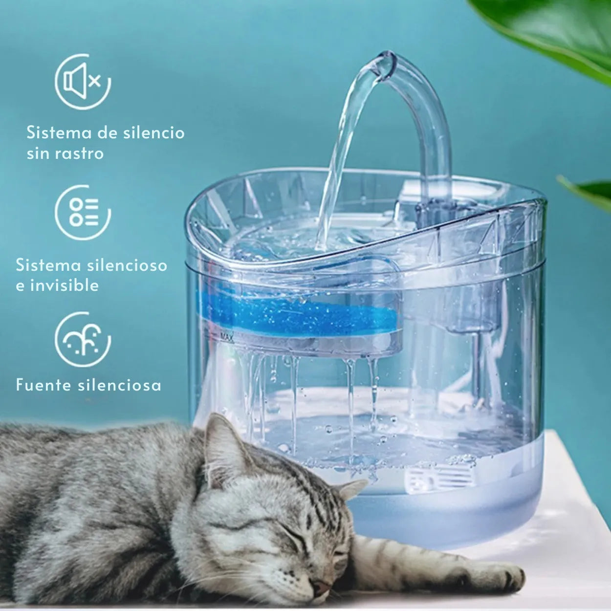 AquaPaws - Fuente de agua para gatos